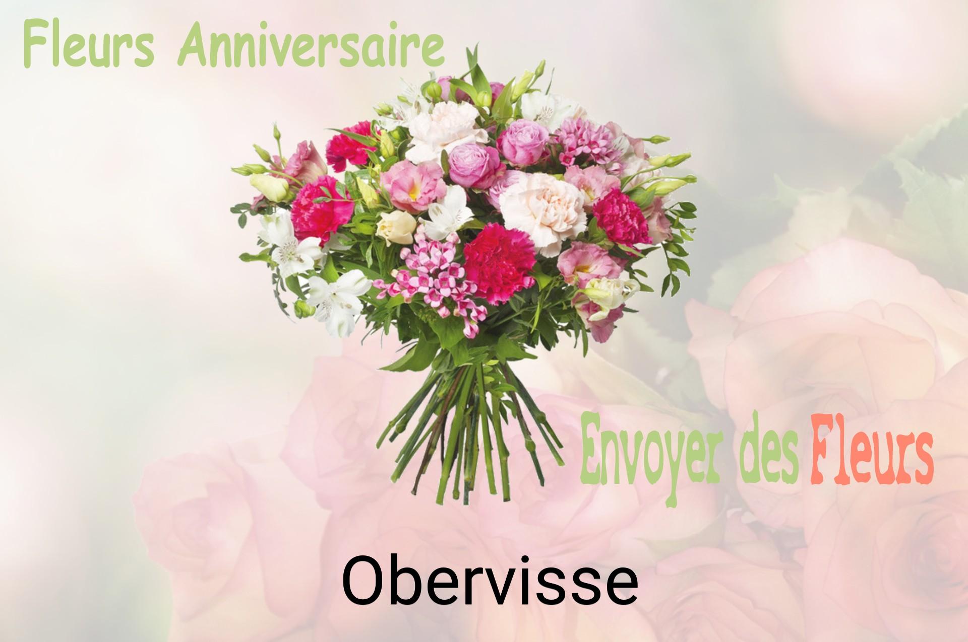 Bouquet de fleurs d’anniversaire livré à Obervisse
