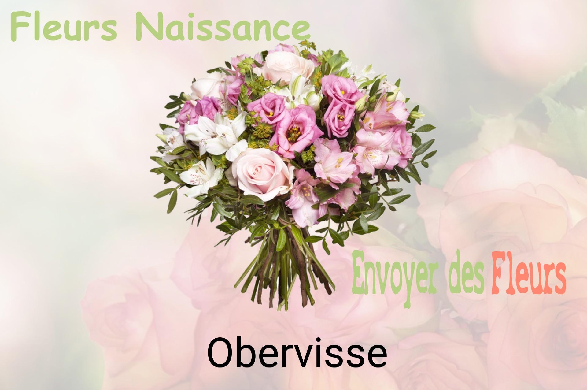 Bouquet de fleurs de naissance livré à Obervisse